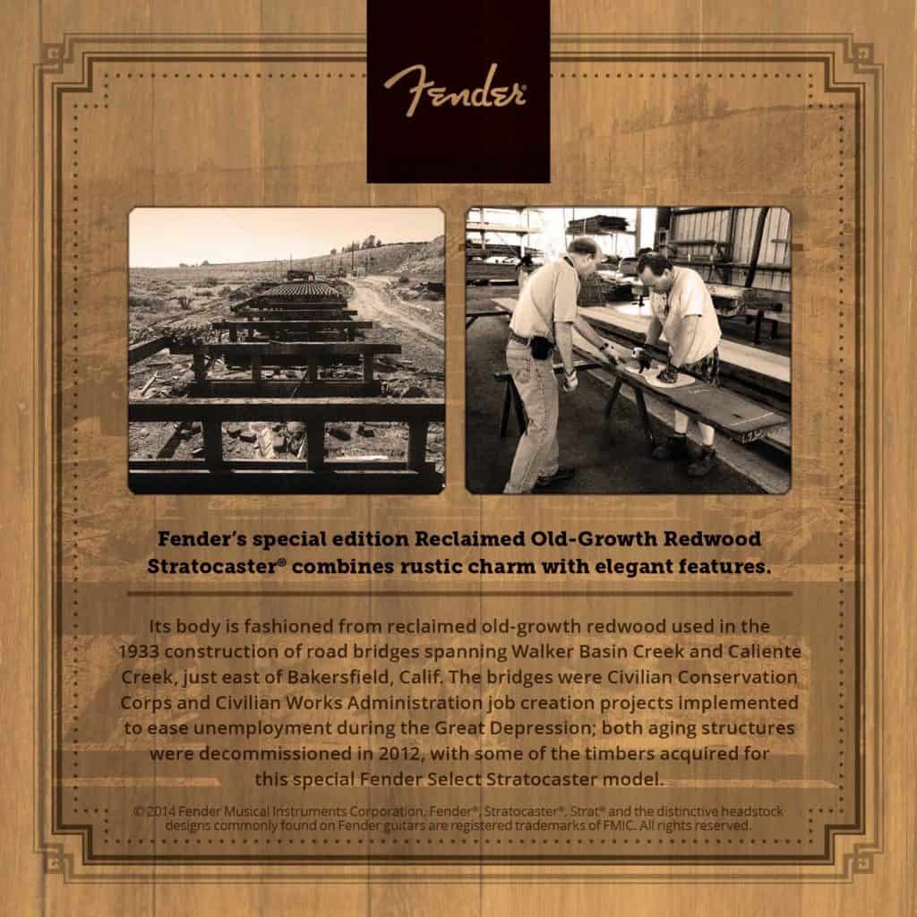 fender redwood guitar